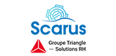 SCARUS INTERIM GROUPE TRIANGLE, logo, L'intérim, Courdimanche